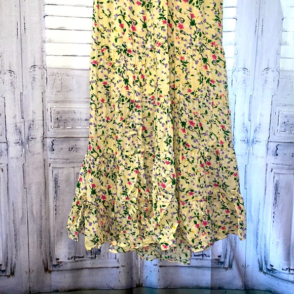 Yellow floral maxi dress - Picture 5 of 9